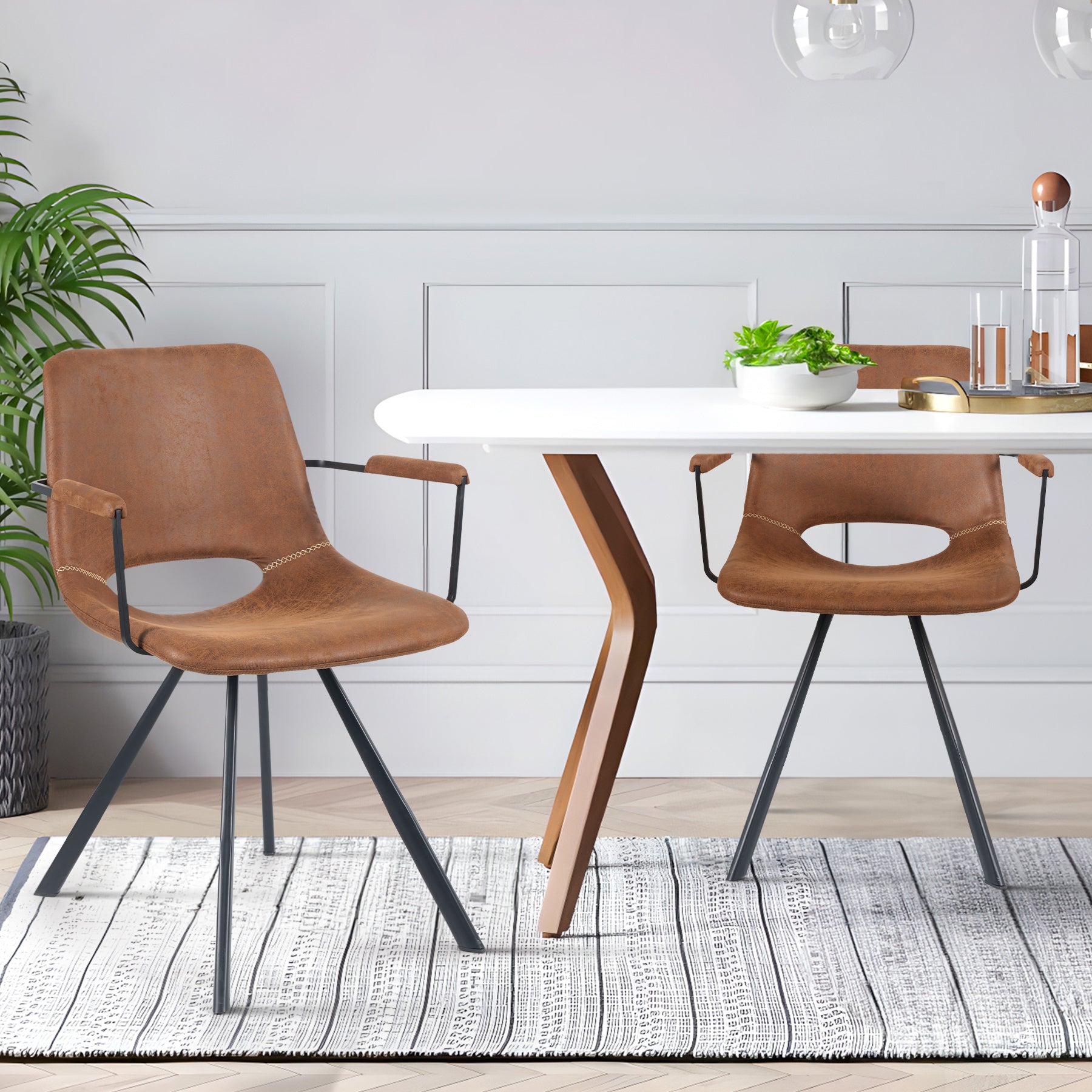 Sedia Moderna in Pelle Sintetica - Comfort ed Eleganza per la Tua Casa