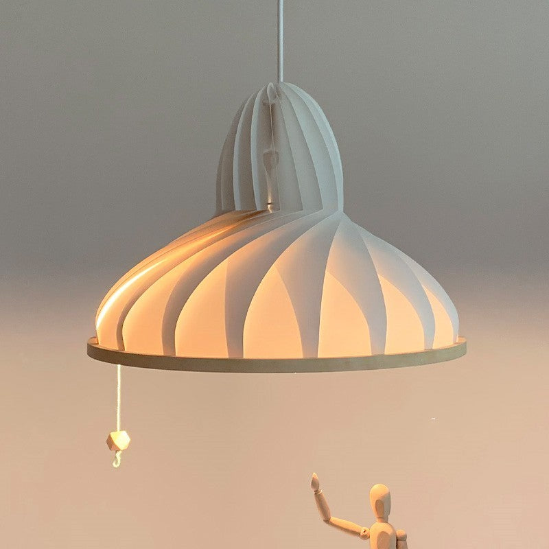 Lampada da Soffitto Creativa in Rete e Carta per Interni Moderni
