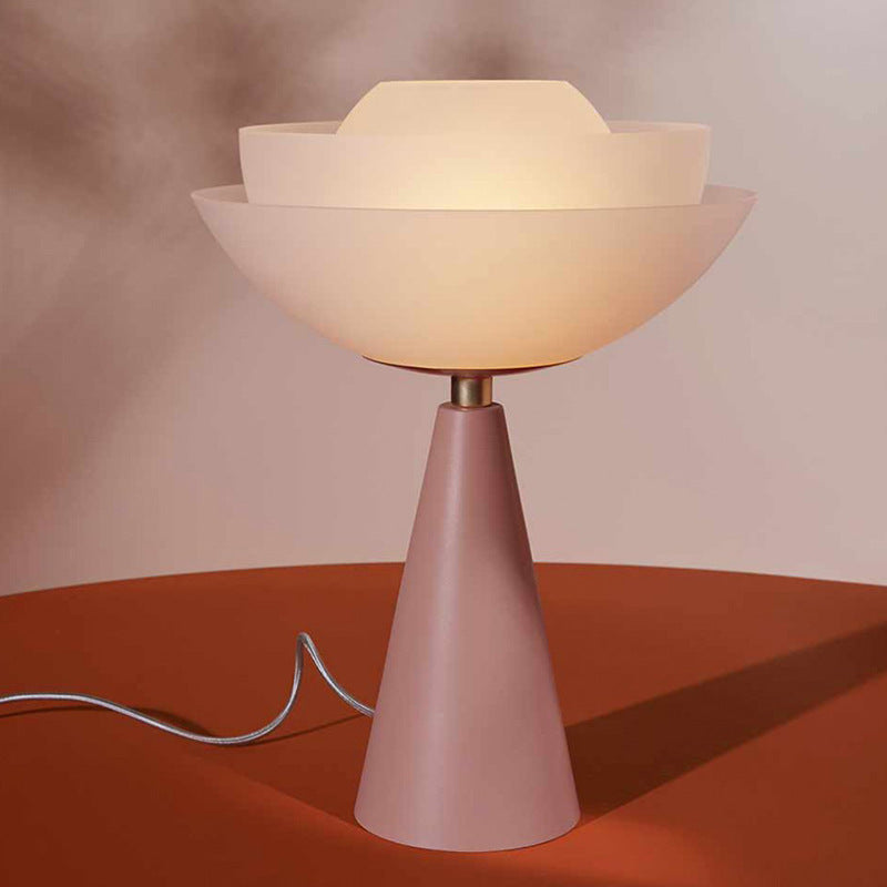 Elegance Fiorita - Lampada da Tavolo a Loto Moderna
