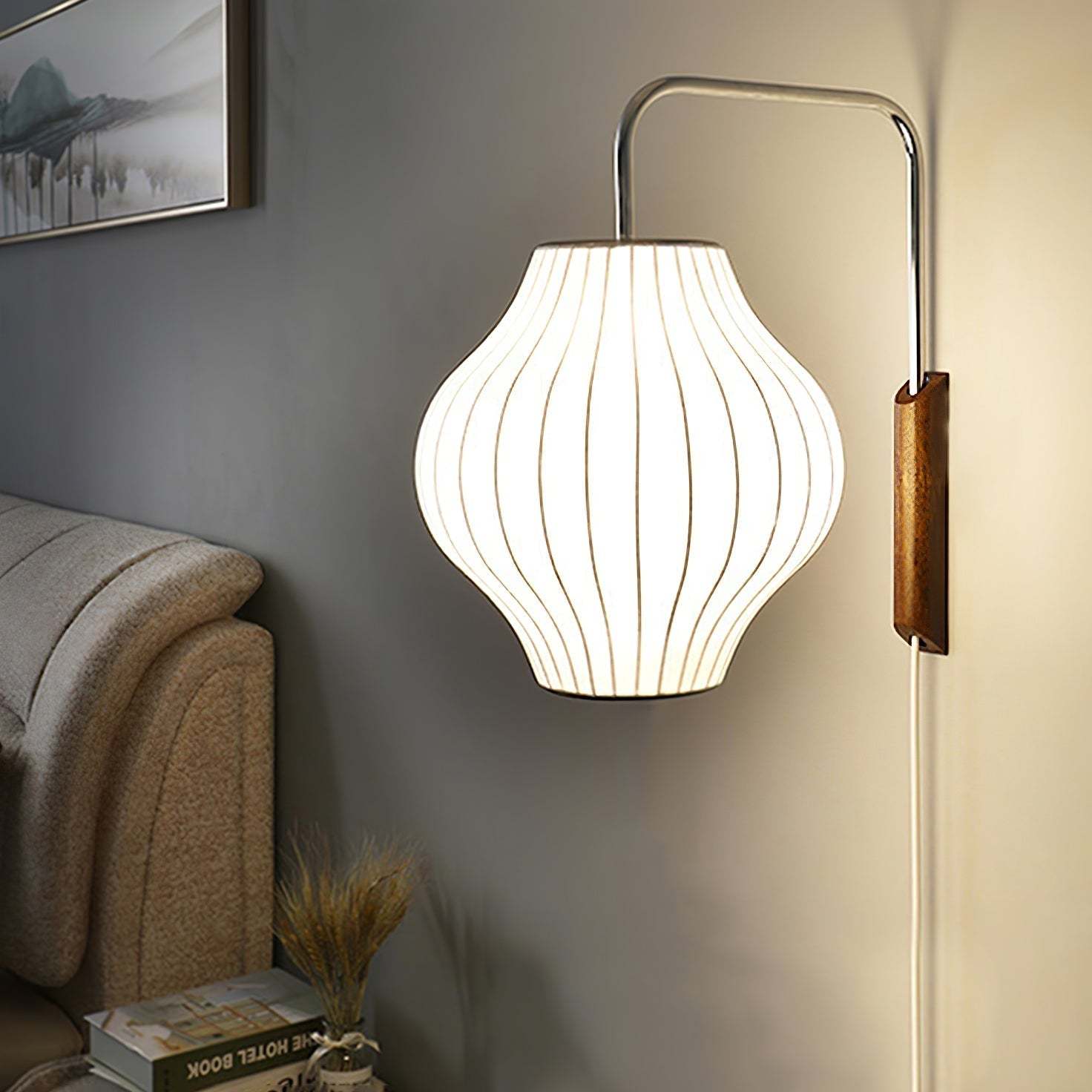 Applique in Stile Nordico con Effetto Seta - Eleganza Creativa per Studio e Camera da Letto