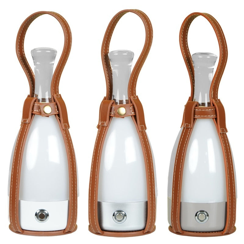 Lampada Portatile a Forma di Bottiglia di Vino - Eleganza e Atmosfera per Ogni Spazio
