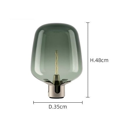 Lampada da Tavolo in Vetro - Elegante Illuminazione per Ambienti Moderni