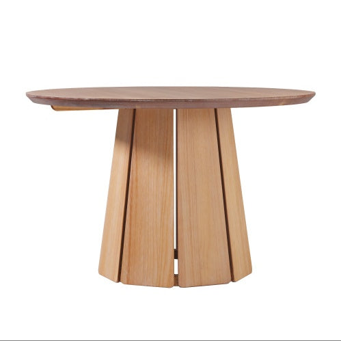 Eleganza Moderna con Tavolo da Pranzo Rotondo in Legno Massello