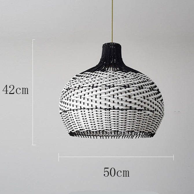 Lampadario Creativo in Rattan - Design Nordico per Atmosfere Accoglienti