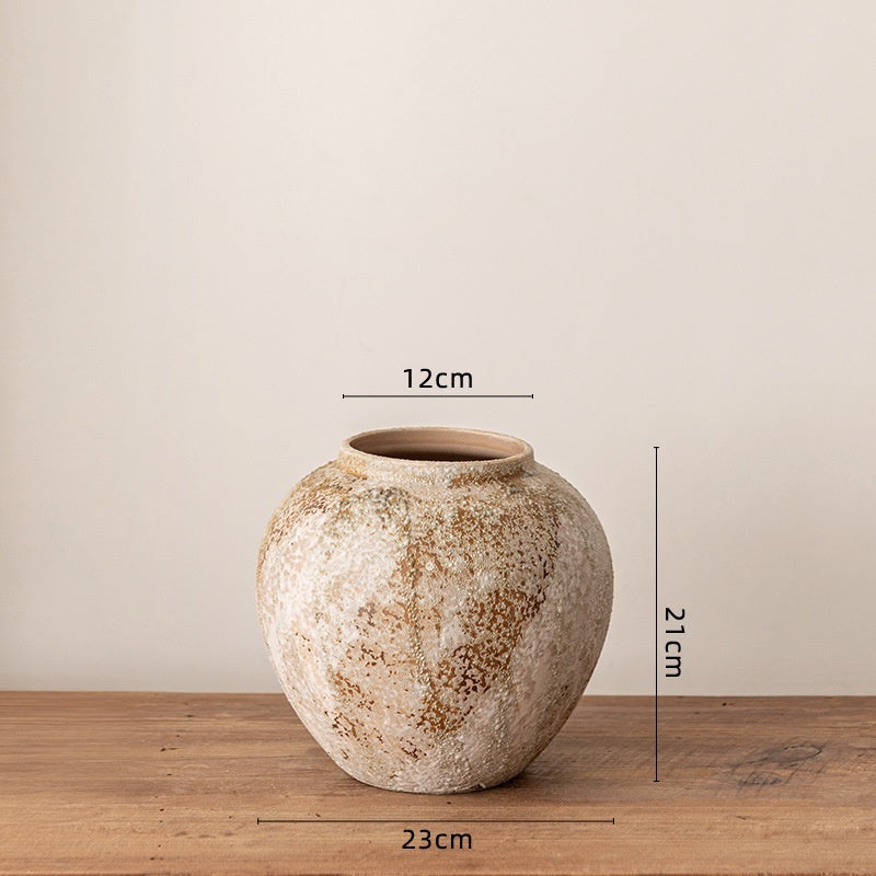 Vaso Ceramica Wabi-Sabi per Fiori Secchi - Eleganza Imperfetta per la Tua Casa