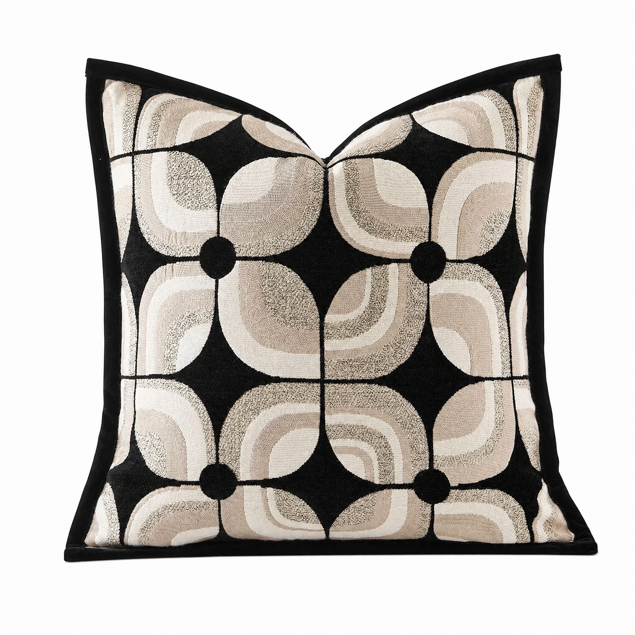 Fodera Cuscino Geometrica Jacquard – L'Equilibrio Perfetto tra Eleganza e Comfort