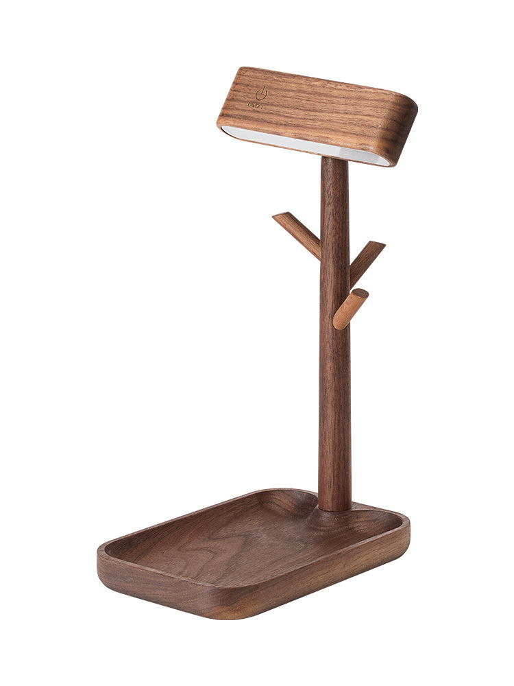 Eleganza Funzionale con Lampada da Scrivania in Legno Massello