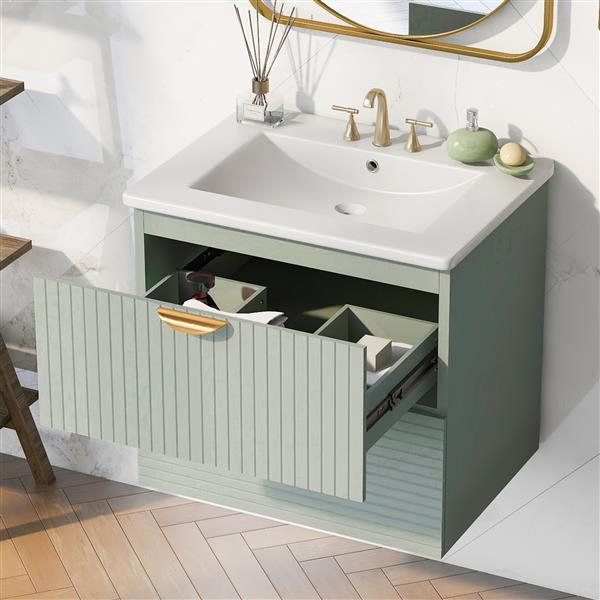 Toilette Sospesa Moderna da 24" - Eleganza e Funzionalità per il Tuo Bagno