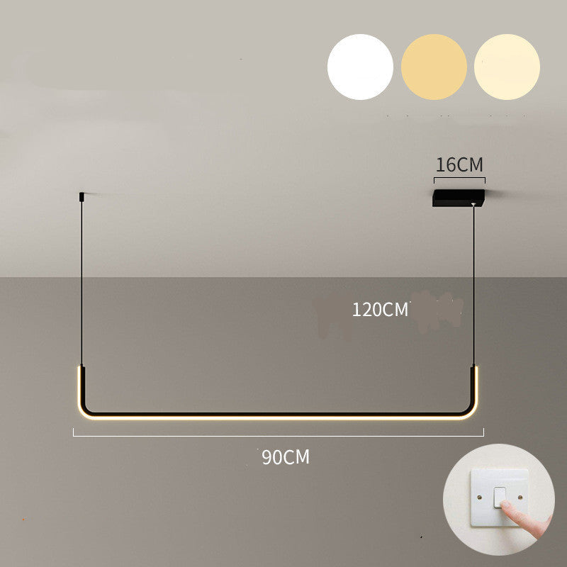 Lampadario Lineare Minimalista per Ufficio e Ristorante