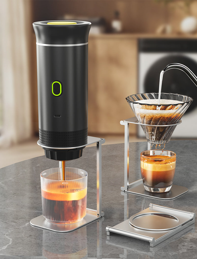 Caffè Perfetto Ovunque – Macchina per Espresso Portatile 3 in 1