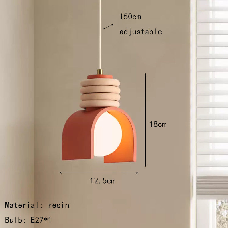 Lampada a Sospensione LED in Resina – Design Creativo e Illuminazione Regolabile