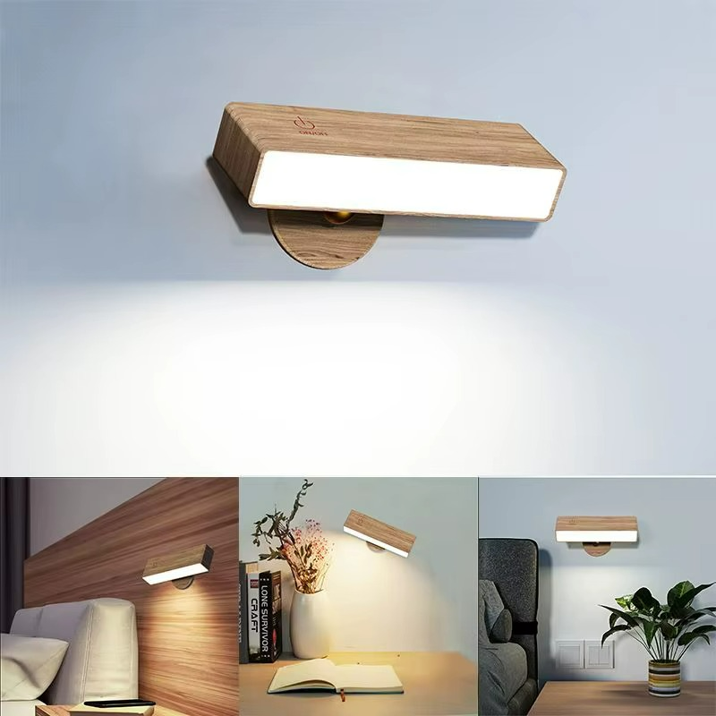Lampada da Parete a LED in Legno - Versatilità e Stile per Ogni Ambiente