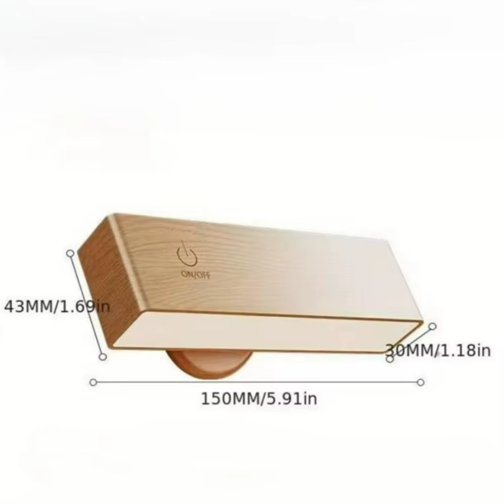 Lampada da Parete a LED in Legno - Versatilità e Stile per Ogni Ambiente