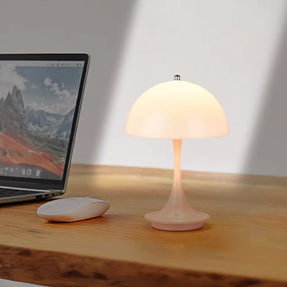 Stile Creativo con Lampada da Tavolo a Forma di Fungo