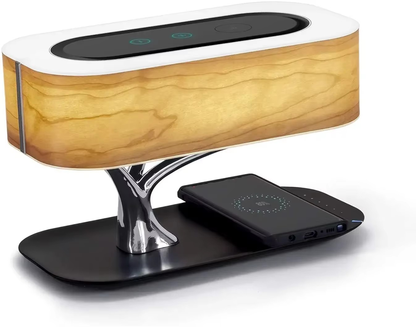 Raffinatezza Naturale con Lampada Albero con Ricarica Wireless