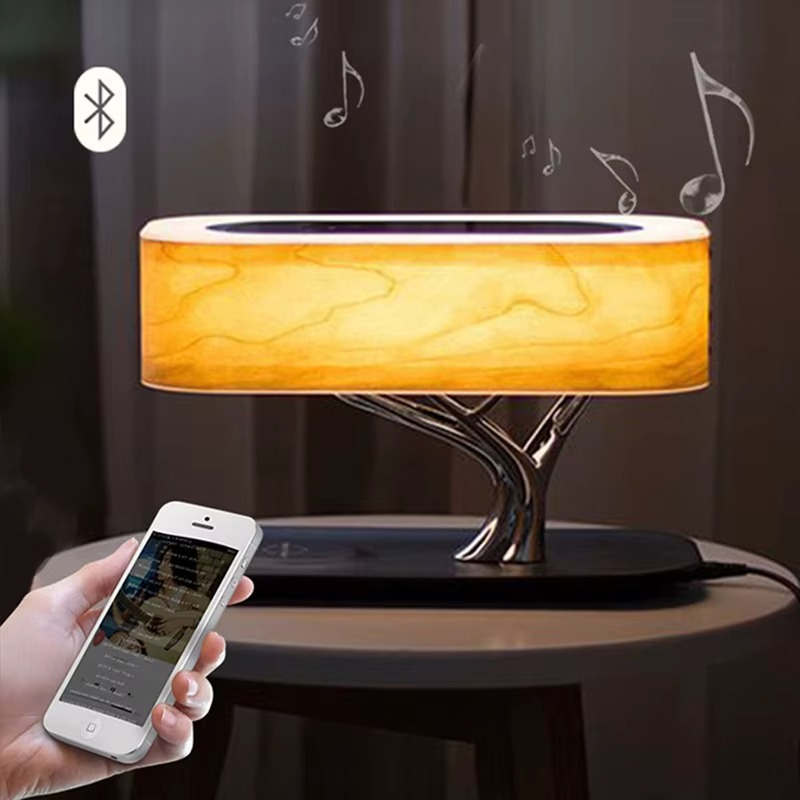 Raffinatezza Naturale con Lampada Albero con Ricarica Wireless