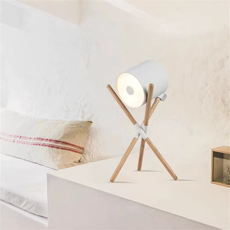 Eleganza Naturale con Lampada da Terra in Legno