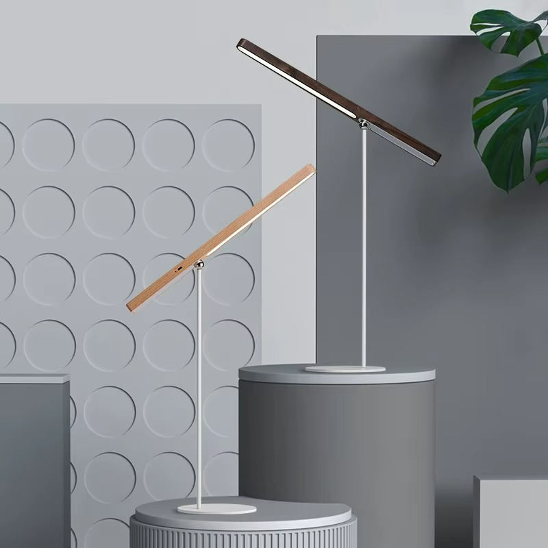 Eleganza Minimalista con Lampada Multifunzione in Legno