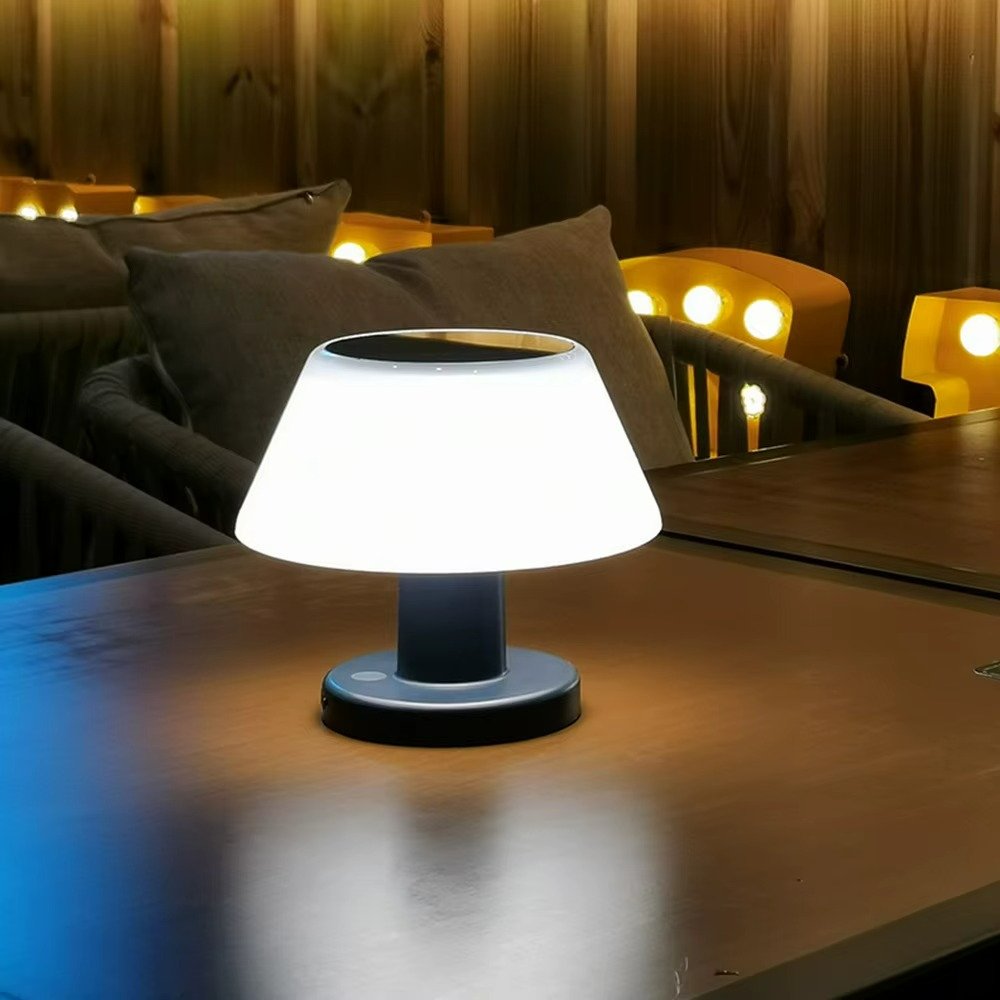 Lampada da Tavolo Solare a LED - Eleganza Versatile per Interni ed Esterni
