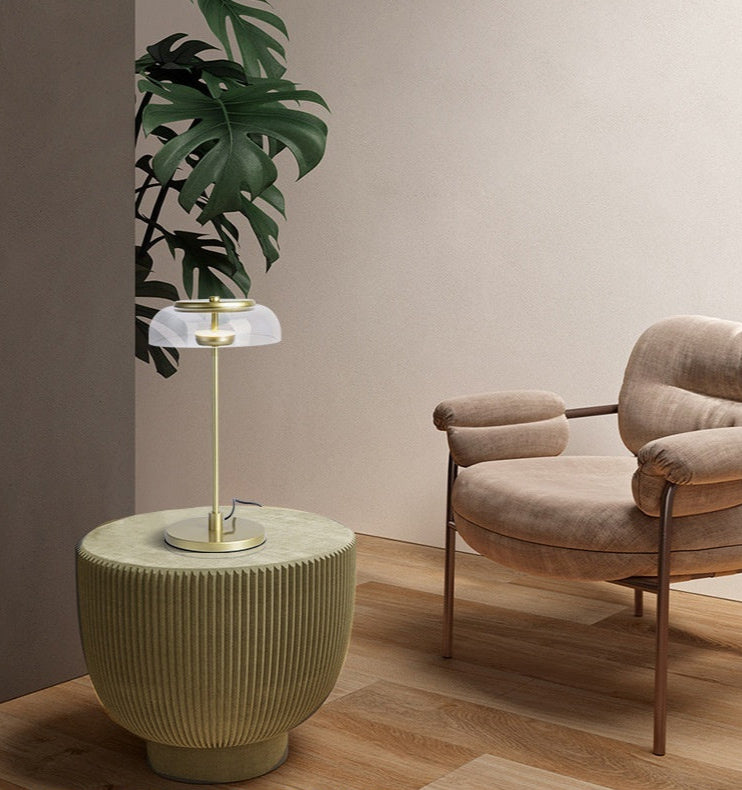 Lampada da Scrivania LED Modernamente Minimalista - Eleganza in Vetro per Ambienti Contemporanei