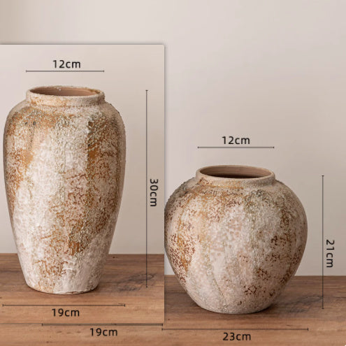 Vaso Ceramica Wabi-Sabi per Fiori Secchi - Eleganza Imperfetta per la Tua Casa