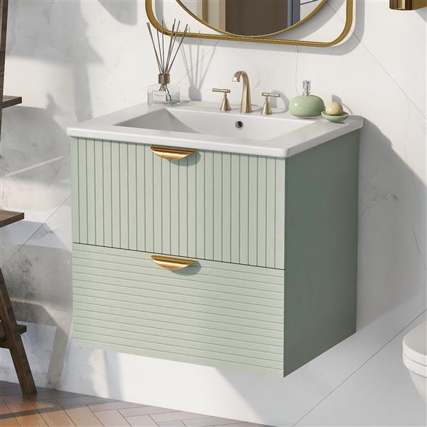 Toilette Sospesa Moderna da 24" - Eleganza e Funzionalità per il Tuo Bagno