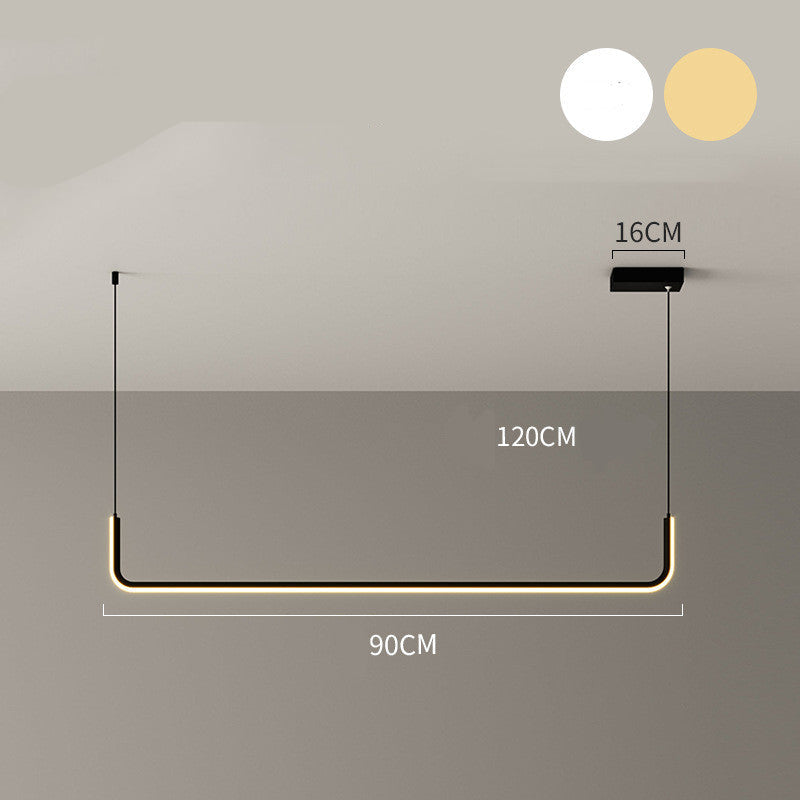 Lampadario Lineare Minimalista per Ufficio e Ristorante
