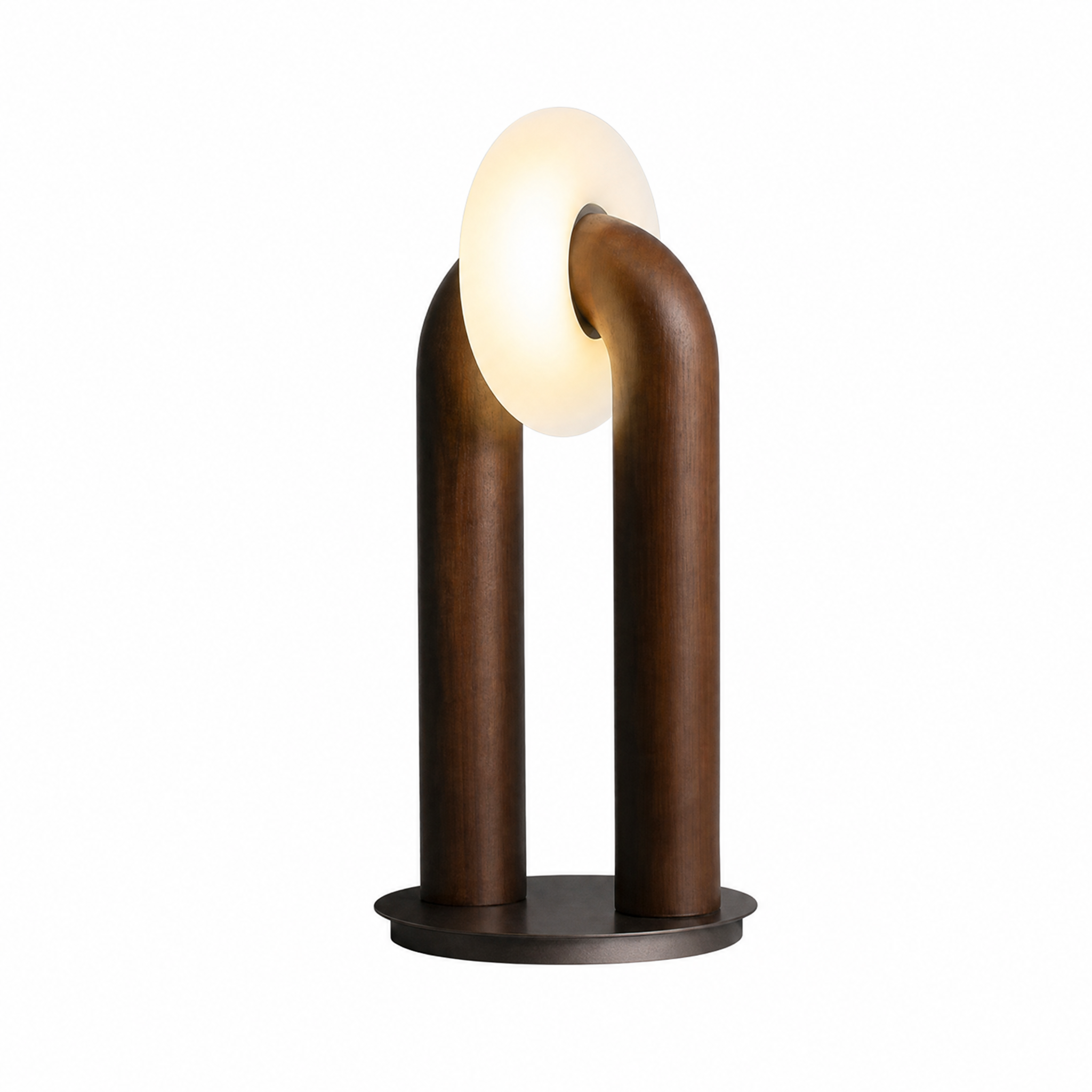 Lampada da Tavolo LED in Legno Massello – L'Arte della Luce che Dona Calore alla Tua Casa