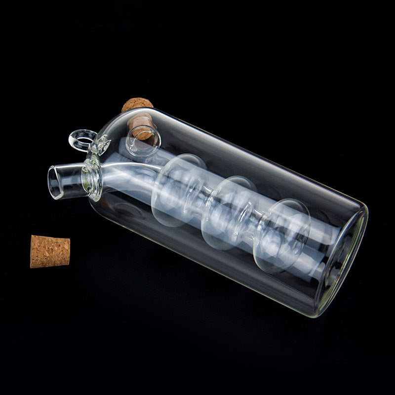 High-Temperature Glass Tea Set with Oil and Vinegar Dispenser