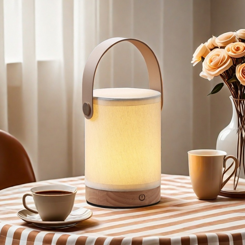 Illuminazione Portatile con Lampada da Comodino Ricaricabile