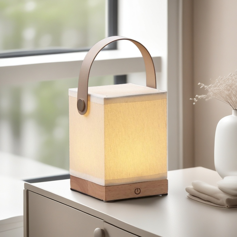 Illuminazione Portatile con Lampada da Comodino Ricaricabile