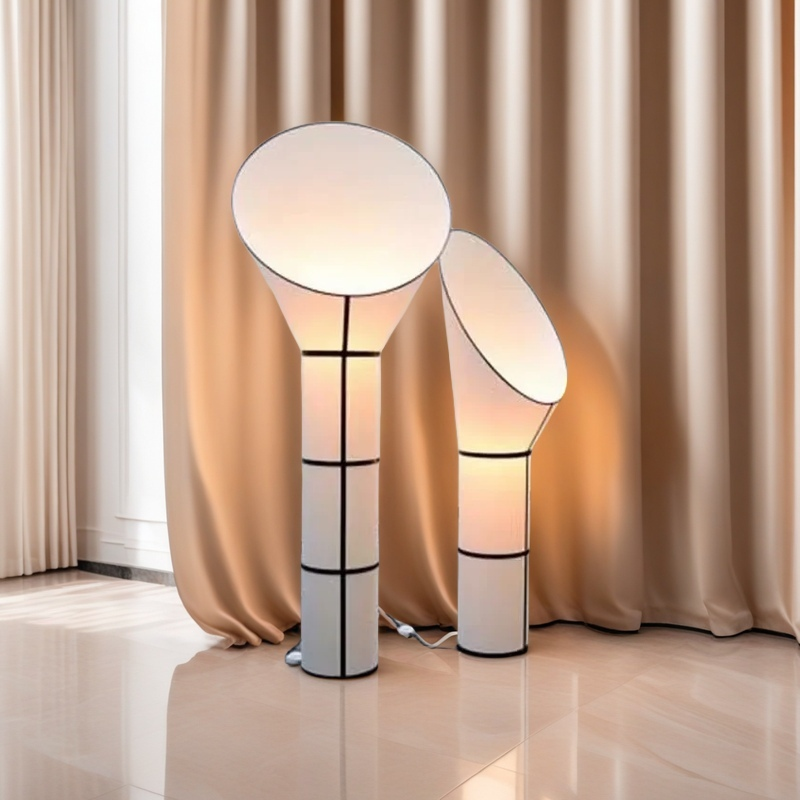 Lampada da Terra Wabi-Sabi - Eleganza Nordica per Ambienti di Fascia Alta