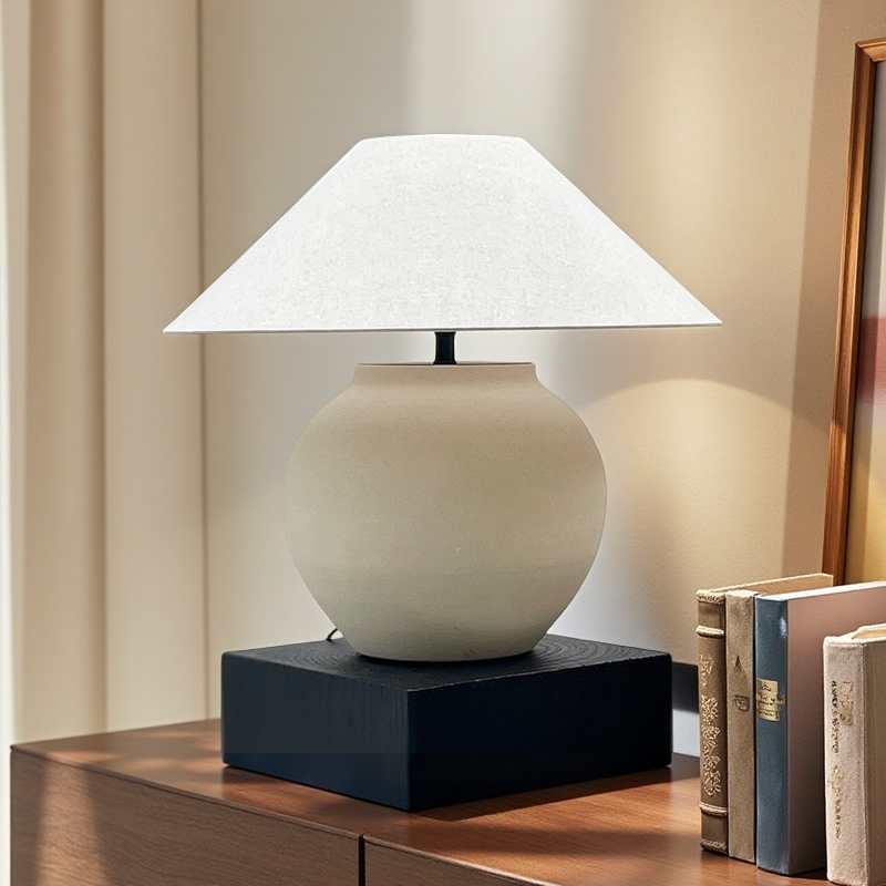 Lampada da Comodino in Stile Retro - Eleganza Giapponese per Camera e Studio