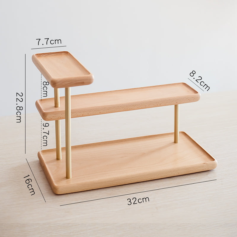 Organizza con Stile: Scaffale da Tavolo in Legno Massello