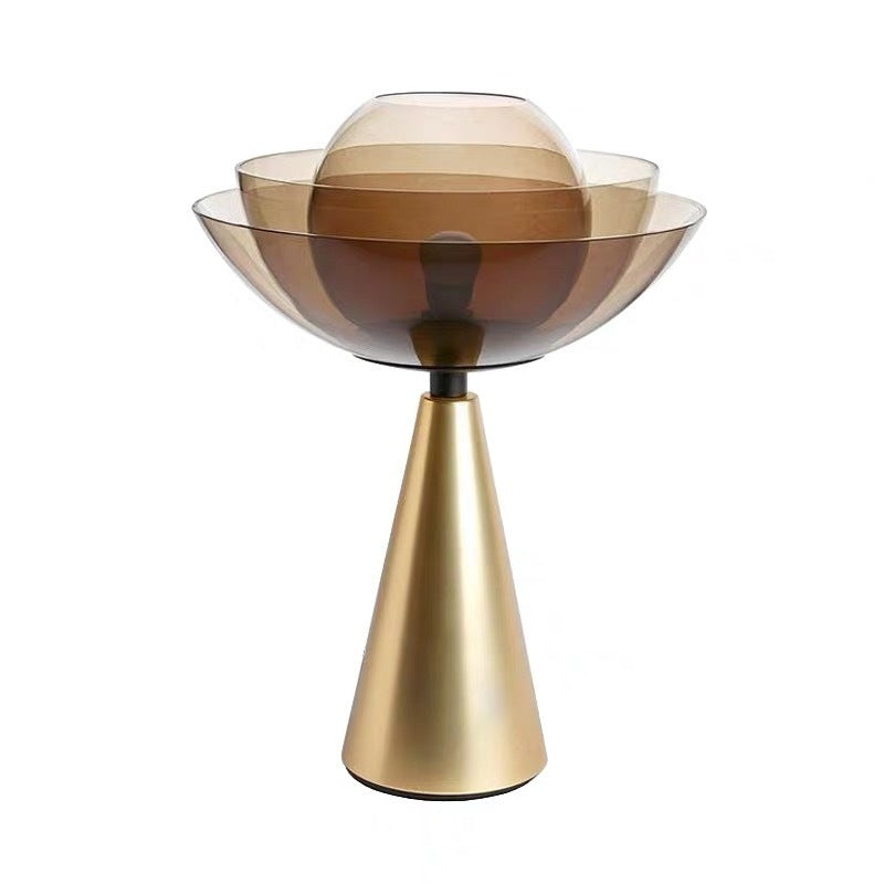 Elegance Fiorita - Lampada da Tavolo a Loto Moderna