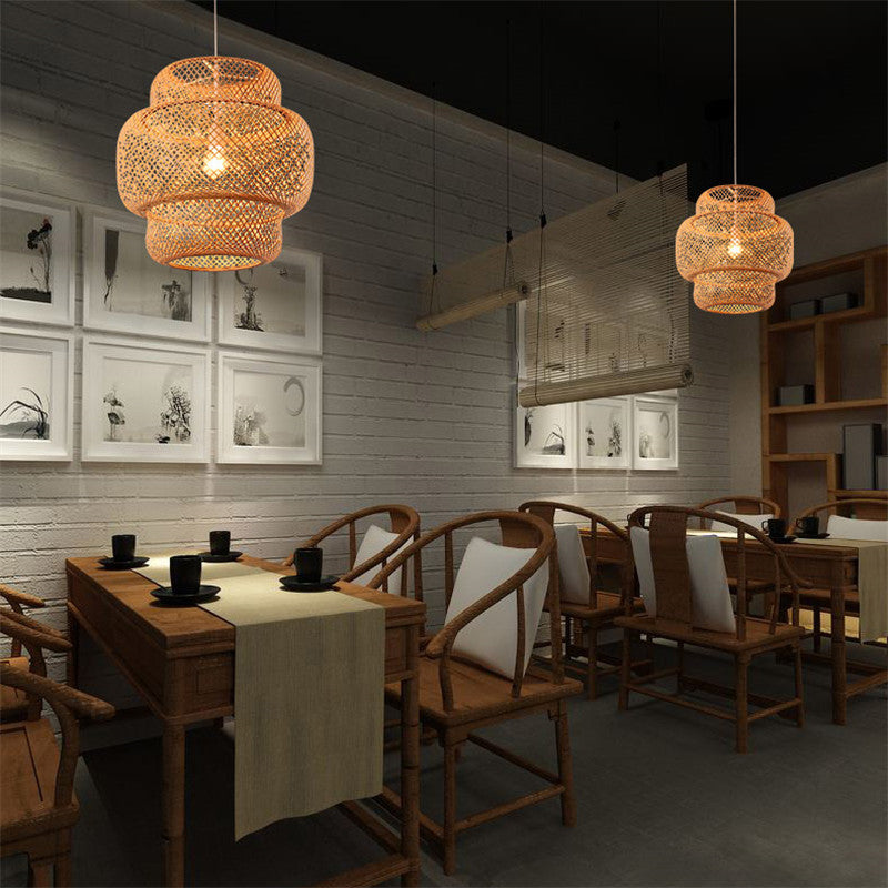 Lampadario in Bamboo Art Nordic: Illumina il Tuo Ambiente con Stile Naturale