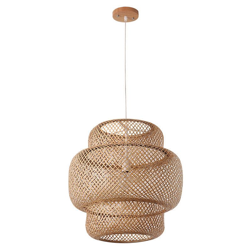 Lampadario in Bamboo Art Nordic: Illumina il Tuo Ambiente con Stile Naturale