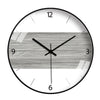 Creative Minimalist Wood Grain Color Clock