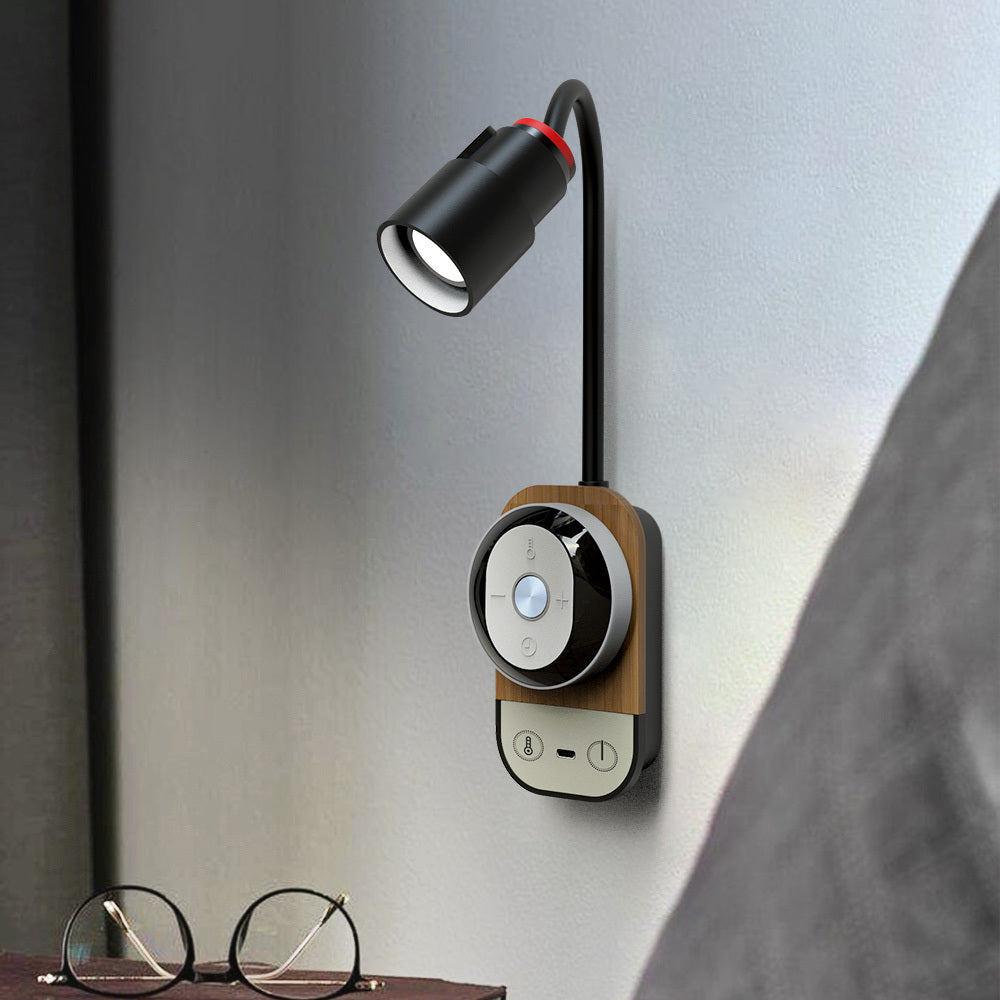 Lampada da Comodino Multifunzionale LED - Eleganza e Protezione per la Vista
