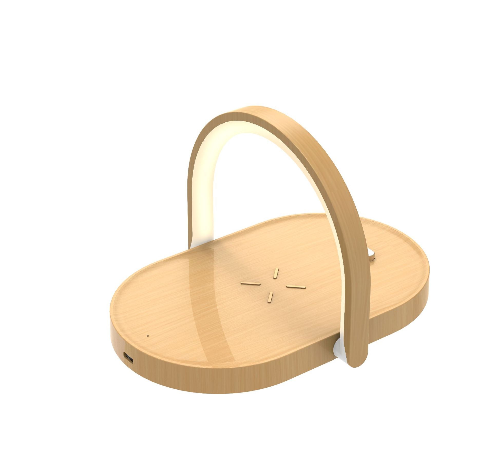 Caricatore Wireless 3-in-1 con Lampada da Notte - Eleganza e Funzionalità