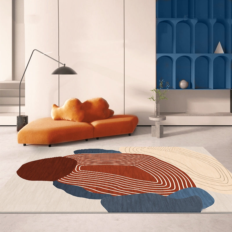 Tappeto Nordic Abstract Art: Eleva il Design del Tuo Soggiorno con Stile e Comfort