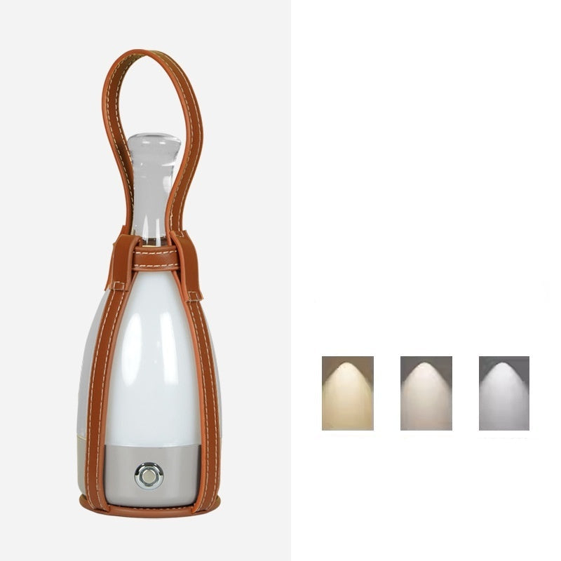Lampada Portatile a Forma di Bottiglia di Vino - Eleganza e Atmosfera per Ogni Spazio