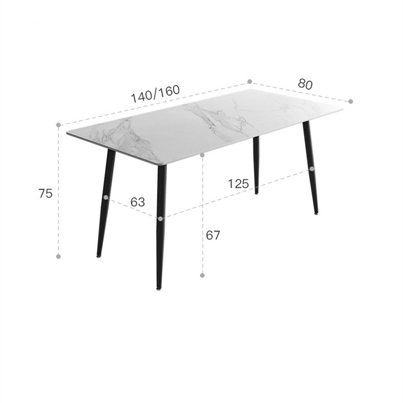 "Eleganza Raffinata: Tavolo da Pranzo in Pietra dal Design Italiano Minimalista"