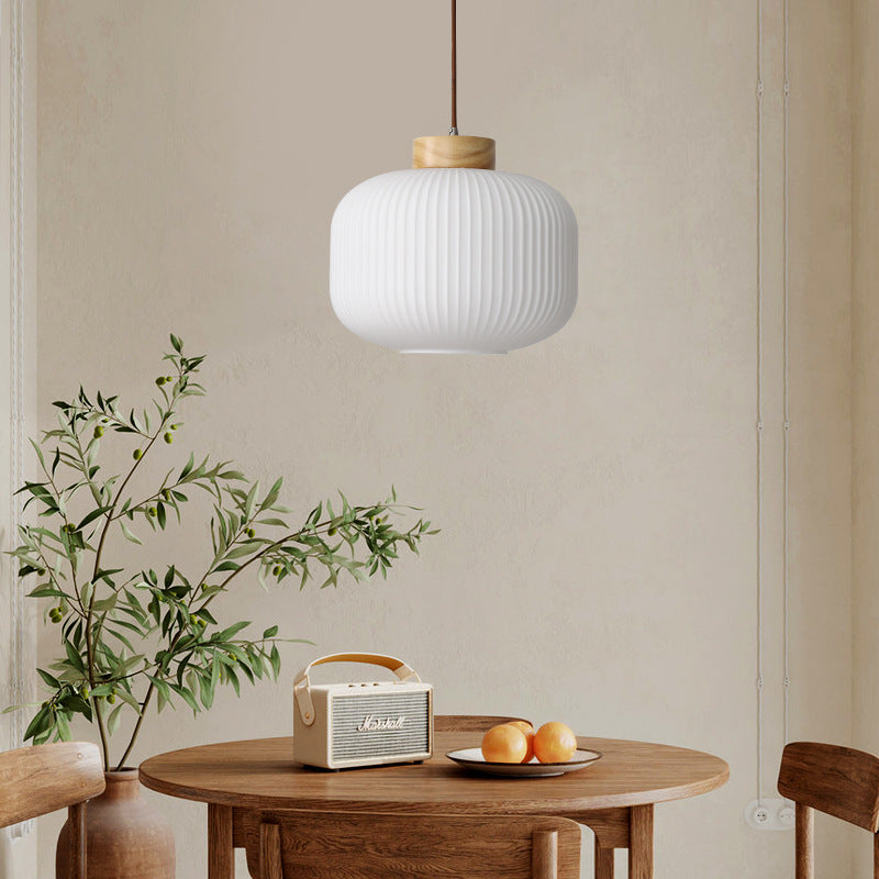 Luce Sospesa Retrò in Legno - Stile Cinese Nordico