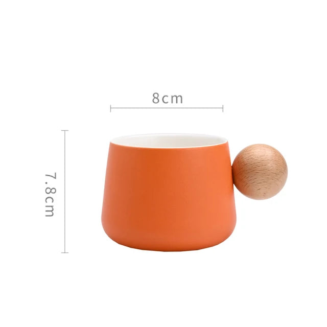 Tazza da Caffè con Manico in Legno: Eleganza e Comfort in Ogni Sorso