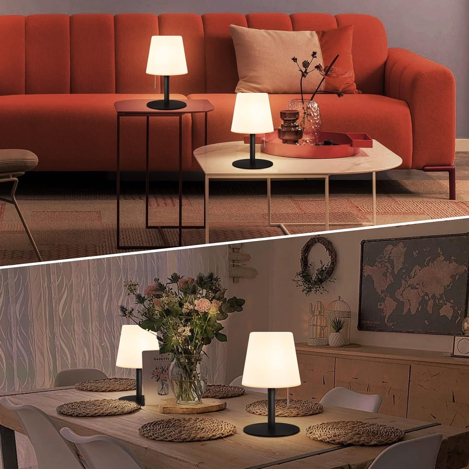 Lampada da Tavolo LED Decorativa - Illuminazione USB per Interni ed Esterni