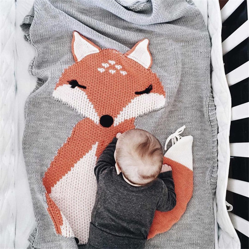 Coccole Avvolgenti: Coperta per Bambini con Adorabili Volpi, Morbida e Calda