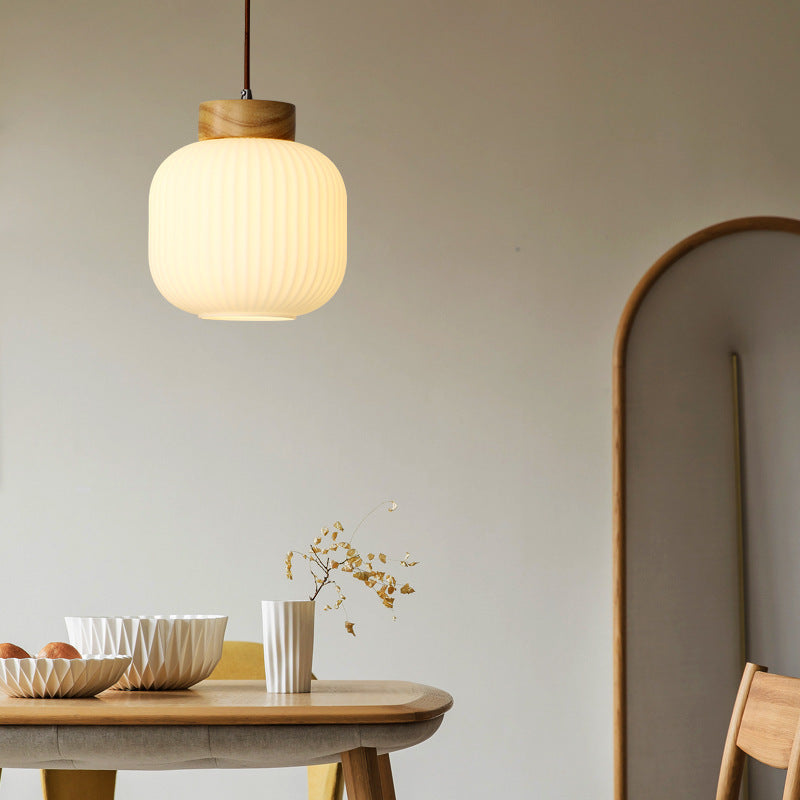 Luce Sospesa Retrò in Legno - Stile Cinese Nordico