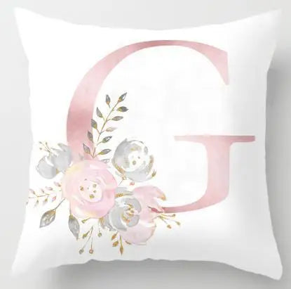 Pillow Letters: Copricuscino in Poliestere con Ricamo di Lettere per una Decorazione Gioiosa