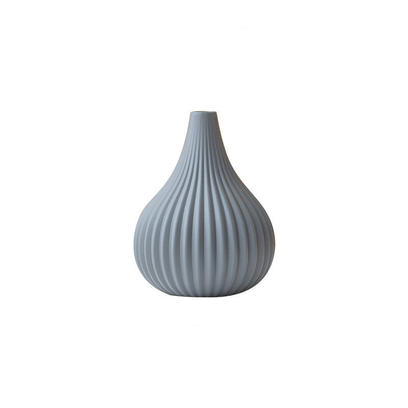 Eleganza Morandi: Piccolo Vaso in Ceramica dallo Stile Ins Wind, Colori Net Red